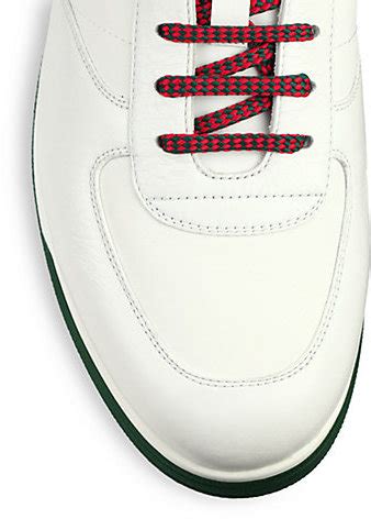 gucci leather anniversary sneakers.